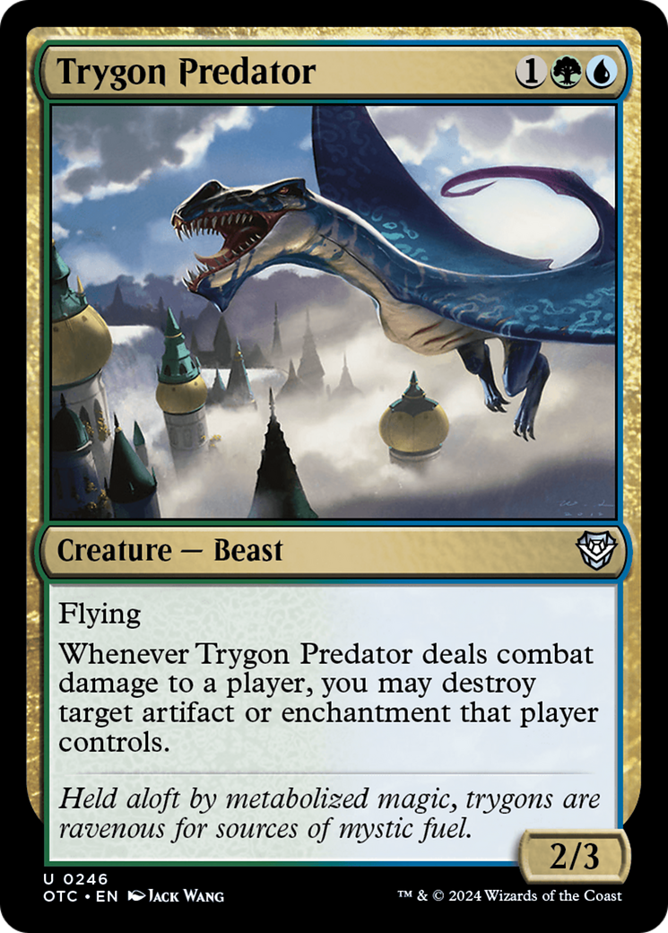 Trygon Predator [Outlaws of Thunder Junction Commander] | Good Games Morley