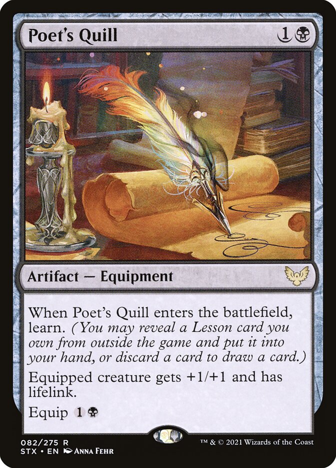 Poets Quill 82 (Strixhaven: School of Mages)  - Foil | Good Games Morley