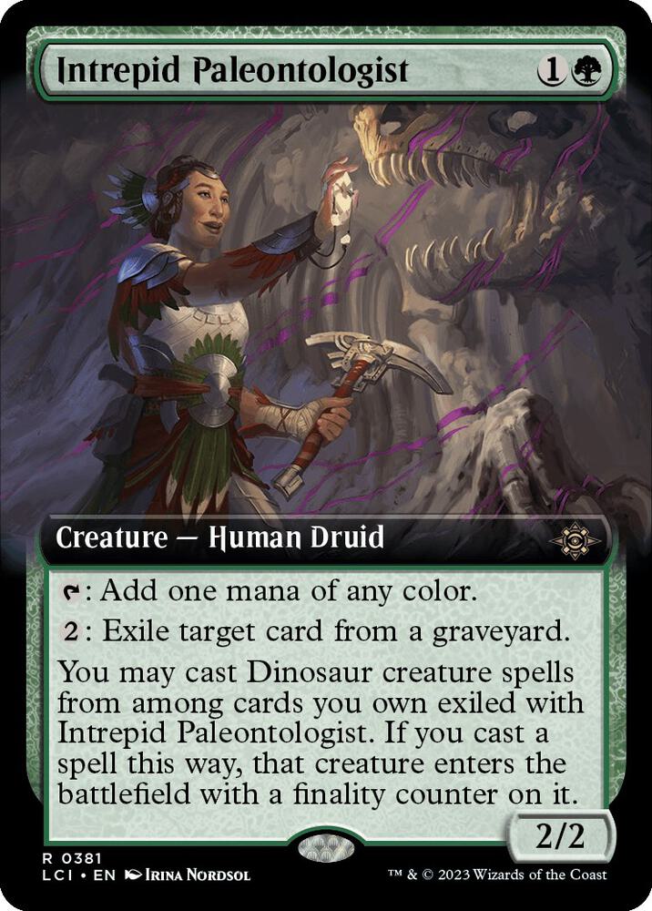 Intrepid Paleontologist 381/291 (The Lost Caverns of Ixalan)  - Extended Art Foil | Good Games Morley