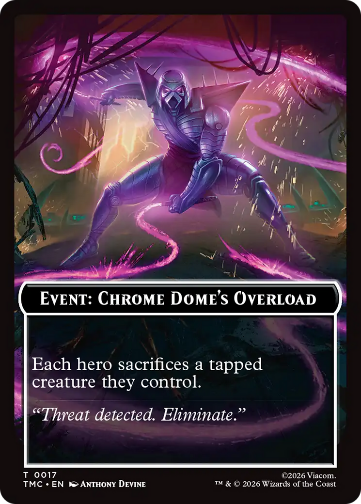 Event: Chrome Dome's Overload [Teenage Mutant Ninja Turtles Commander Tokens] | Good Games Morley