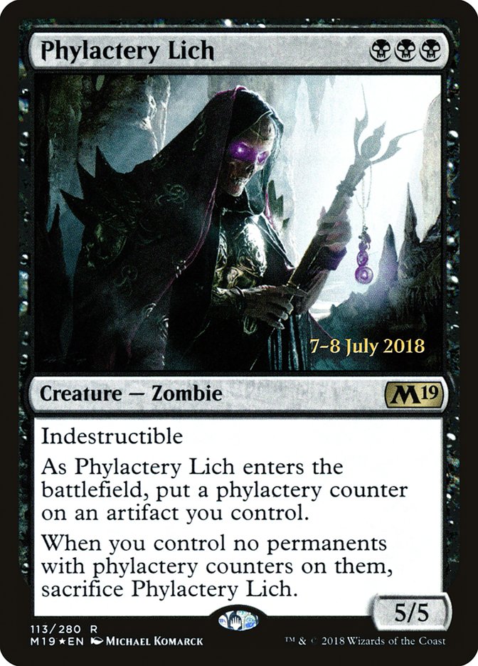 Phylactery Lich [Core Set 2019 Prerelease Promos] | Good Games Morley