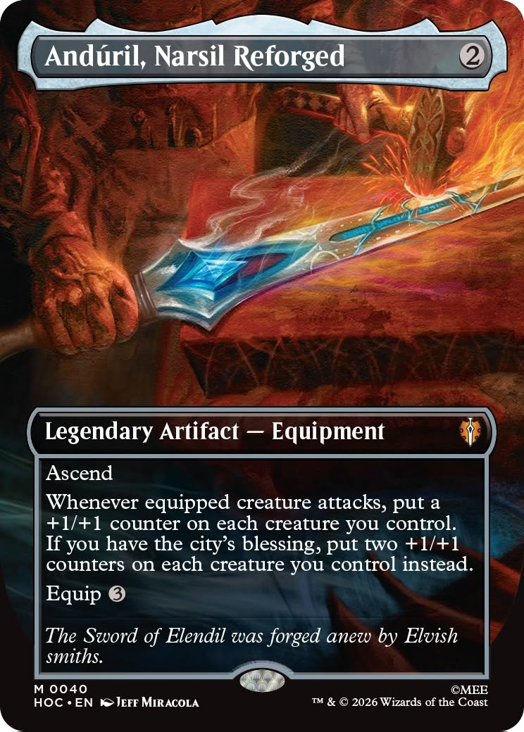 Anduril, Narsil Reforged (Borderless) [The Hobbit: Eternal-Legal] | Good Games Morley