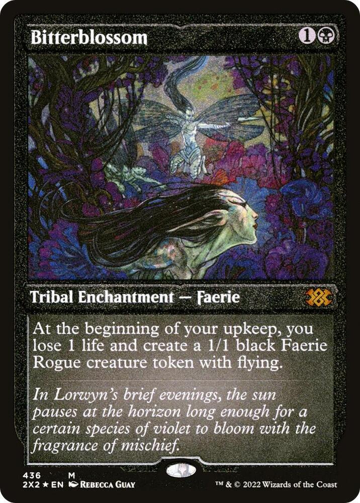 Bitterblossom Foil Etched 436 (Double Masters 2022)  - Foil | Good Games Morley