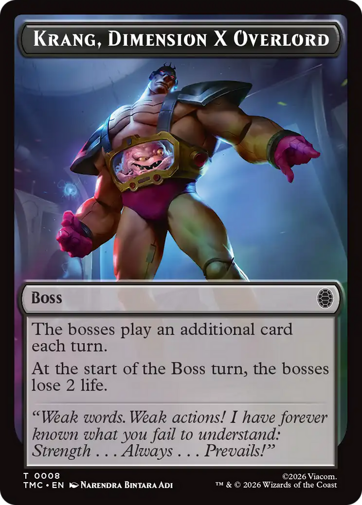 Krang, Dimension X Overlord [Teenage Mutant Ninja Turtles Commander Tokens] | Good Games Morley