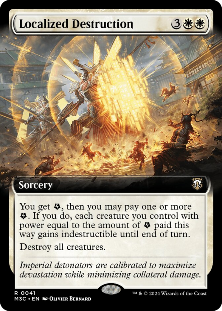 Localized Destruction (Extended Art) (Ripple Foil) [Modern Horizons 3 Commander] | Good Games Morley