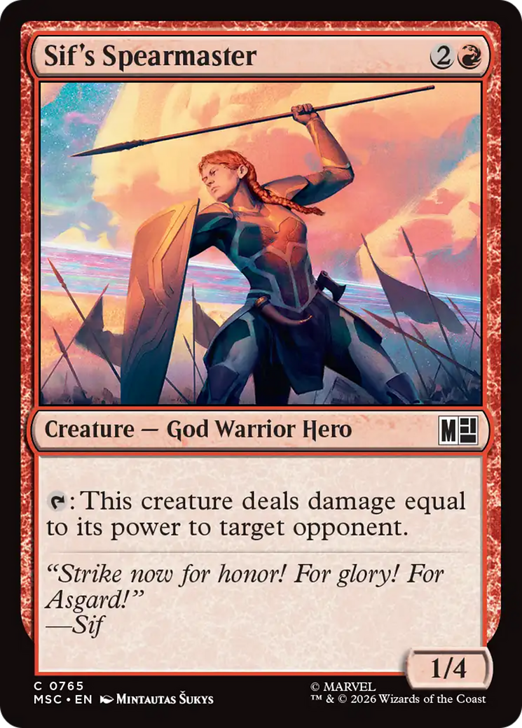 Sif's Spearmaster [Marvel Super Heroes Commander] | Good Games Morley