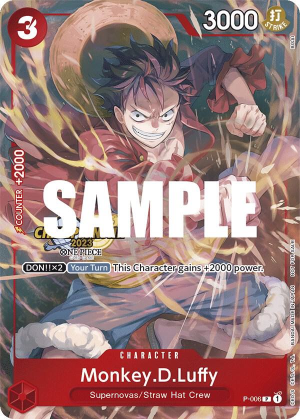 Monkey.D.Luffy (2023 Celebration Pack) P-006 (One Piece Promotion Cards)  - Foil | Good Games Morley