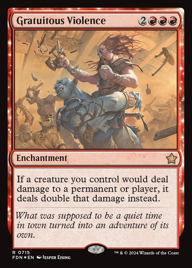 Gratuitous Violence 715/291 (Foundations)  - Foil | Good Games Morley