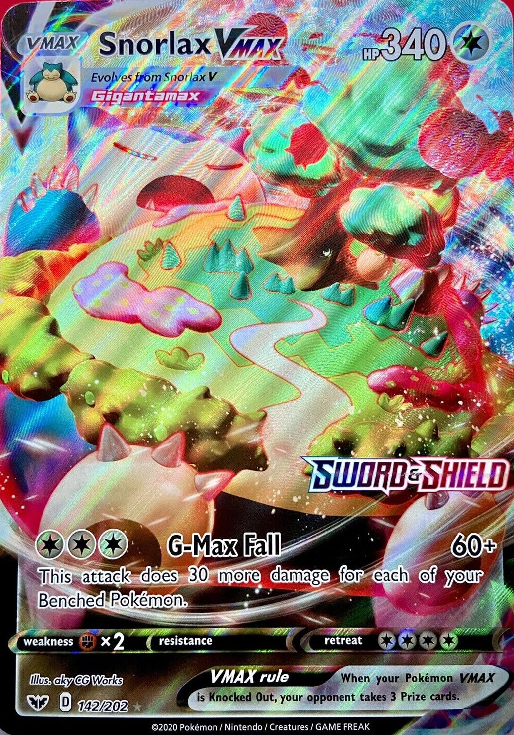 Snorlax VMAX (142/202) (Jumbo Card) [Sword & Shield: Base Set] | Good Games Morley