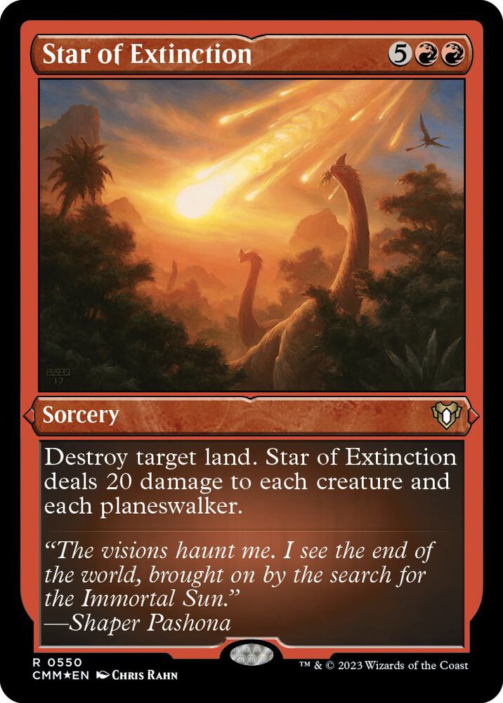Star of Extinction 550/451 (Commander Masters)  - Etched Foil | Good Games Morley