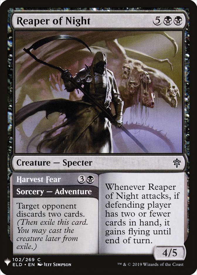 Reaper of Night // Harvest Fear [Mystery Booster] | Good Games Morley