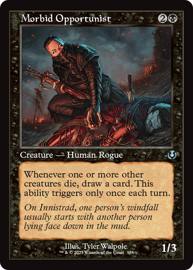 Morbid Opportunist (Retro Frame) [Innistrad Remastered] | Good Games Morley