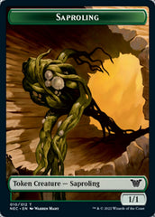 Saproling // Spirit (002) Double-Sided Token [Kamigawa: Neon Dynasty Commander Tokens] | Good Games Morley