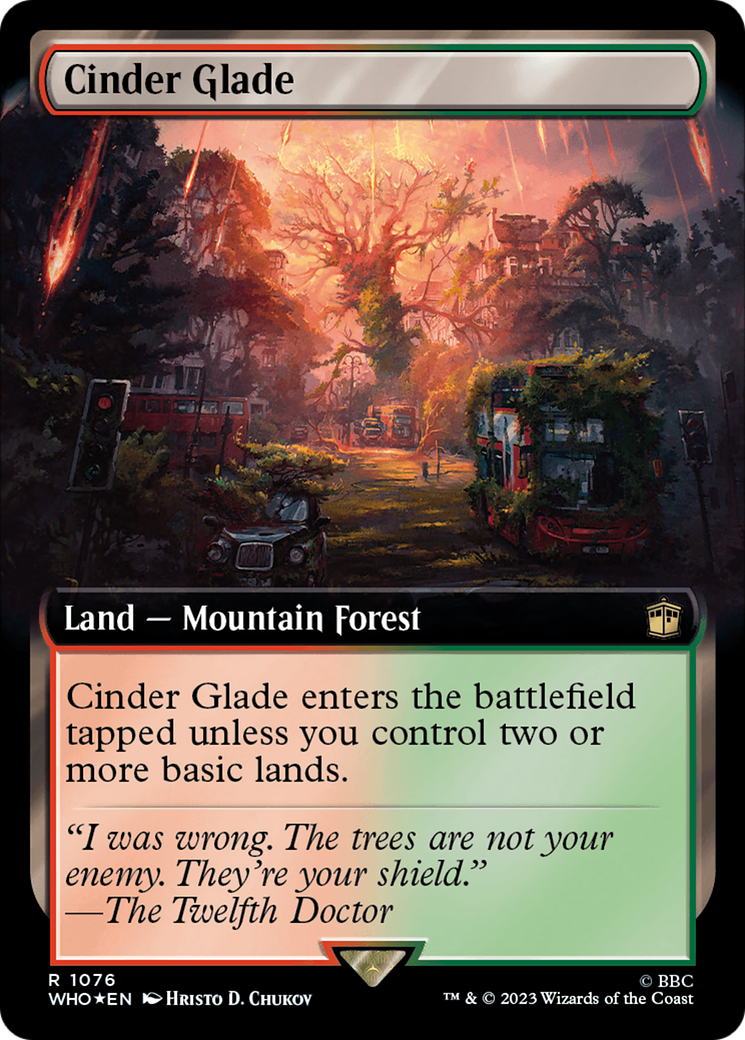 Cinder Glade (Extended Art) (Surge Foil) [Doctor Who] | Good Games Morley