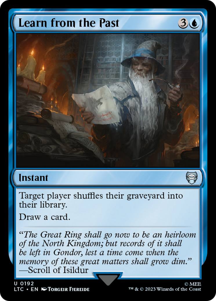 Learn from the Past [The Lord of the Rings: Tales of Middle-Earth Commander] | Good Games Morley