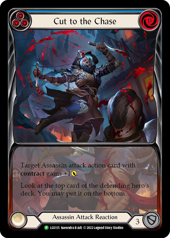 Cut to the Chase (Blue) [LGS115] (Promo)  Rainbow Foil | Good Games Morley