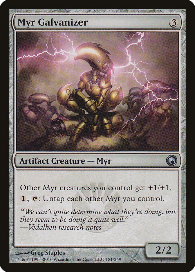 Myr Galvanizer 181 (Scars of Mirrodin)  - Foil | Good Games Morley