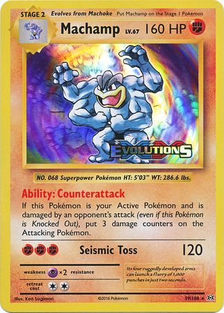 Machamp (59/108) (XY Evolutions Prerelease) [XY: Black Star Promos] | Good Games Morley