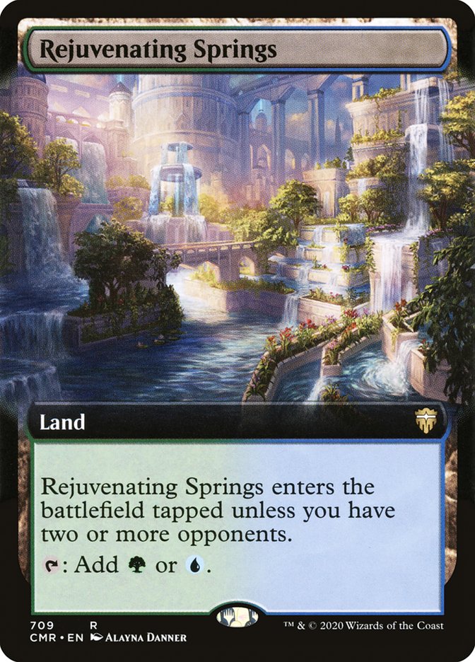 Rejuvenating Springs (Extended Art) [Commander Legends] | Good Games Morley