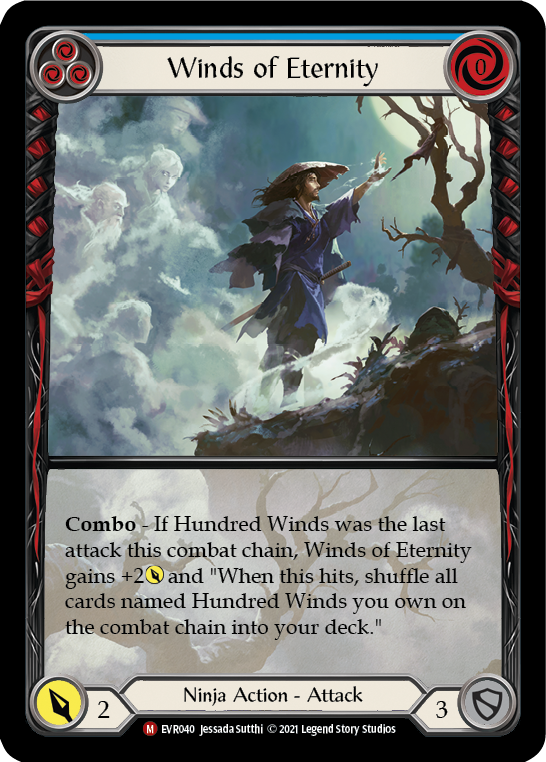 Winds of Eternity [EVR040] (Everfest)  1st Edition Extended Art Rainbow Foil | Good Games Morley