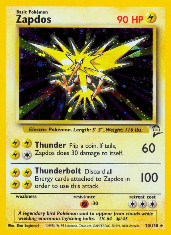 Zapdos (20/130) [Base Set 2] | Good Games Morley