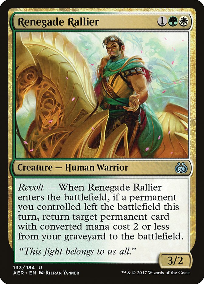 Renegade Rallier 133/184 (Aether Revolt)  | Good Games Morley