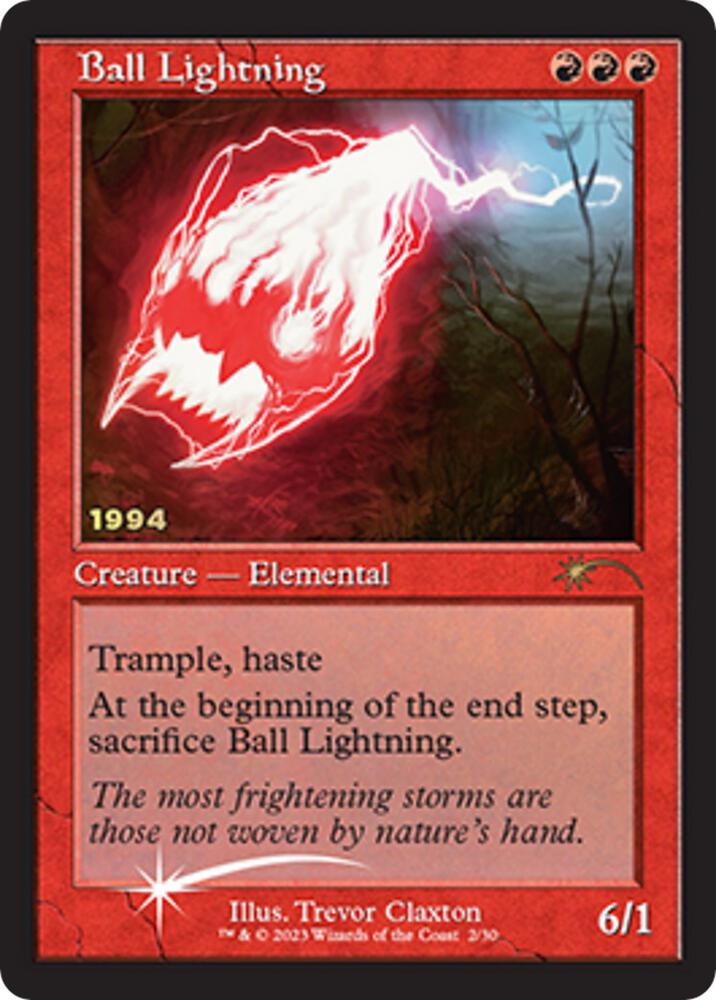 Ball Lightning 2/30 (30th Anniversary Promos)  - Foil | Good Games Morley