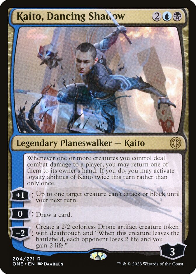 Kaito, Dancing Shadow 204 (Phyrexia: All Will Be One)  - Foil | Good Games Morley