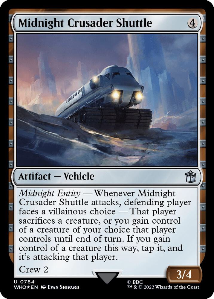 Midnight Crusader Shuttle 784/331 (Universes Beyond: Doctor Who)  - Surge Foil | Good Games Morley
