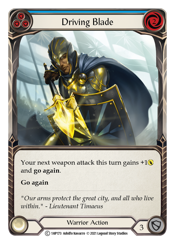 Driving Blade (Blue) [1HP173] (History Pack 1) | Good Games Morley