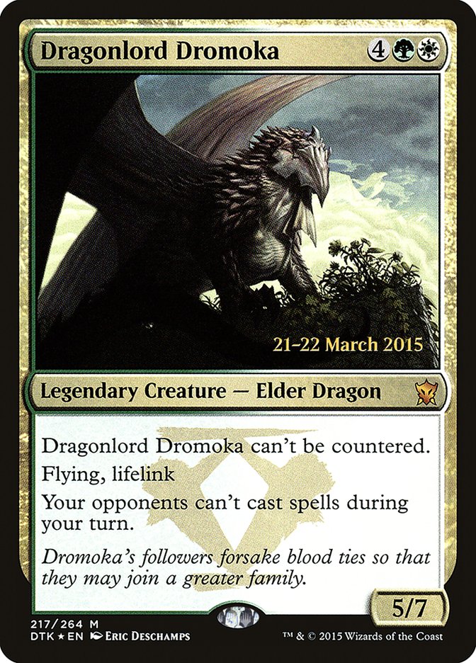 Dragonlord Dromoka [Dragons of Tarkir Prerelease Promos] | Good Games Morley