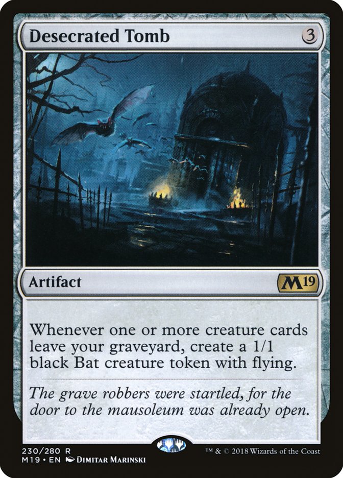 Desecrated Tomb 230 (Core Set 2019)  - Foil | Good Games Morley