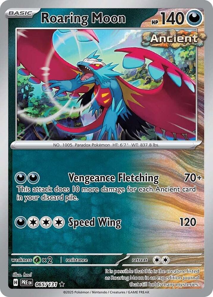 Roaring Moon 065/131 (SV: Prismatic Evolutions)  - Holofoil | Good Games Morley