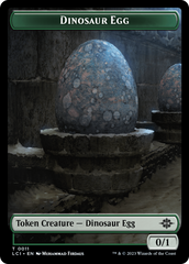 Dinosaur Egg // Dinosaur (0010) Double-Sided Token [The Lost Caverns of Ixalan Tokens] | Good Games Morley