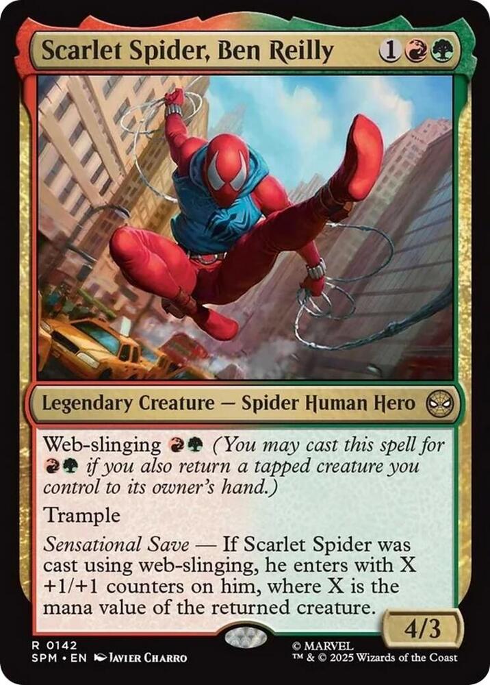 Scarlet Spider, Ben Reilly 142/198 (Marvel's Spider-Man)  - Foil | Good Games Morley