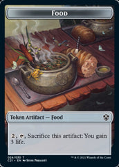 Food // Saproling Double-Sided Token [Commander 2021 Tokens] | Good Games Morley