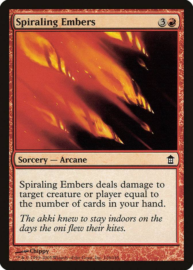 Spiraling Embers 116/165 (Saviors of Kamigawa)  | Good Games Morley