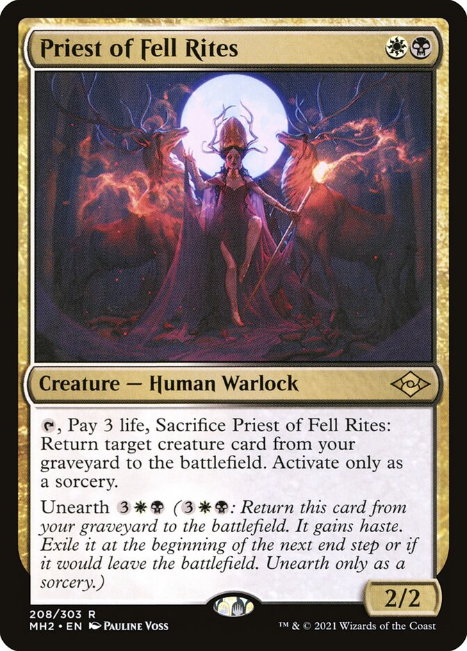 Priest of Fell Rites 208 (Modern Horizons 2)  | Good Games Morley