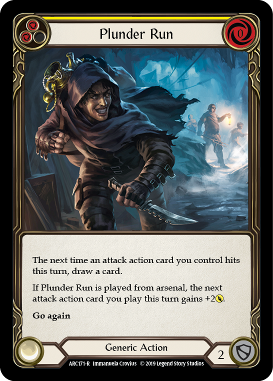 Plunder Run (Yellow) [ARC171-R] (Arcane Rising)  1st Edition Normal | Good Games Morley