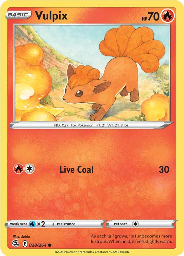 Vulpix (028/264) [Sword & Shield: Fusion Strike] | Good Games Morley