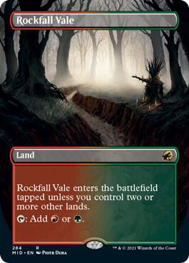 Rockfall Vale Borderless 284 (Innistrad: Midnight Hunt)  | Good Games Morley