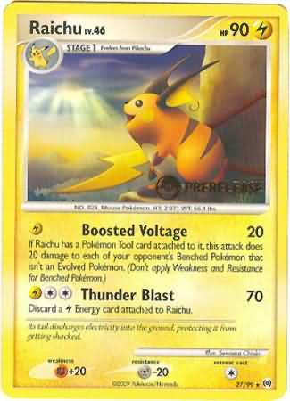 Raichu (27/99) (Prerelease Promo) [Nintendo: Black Star Promos] | Good Games Morley