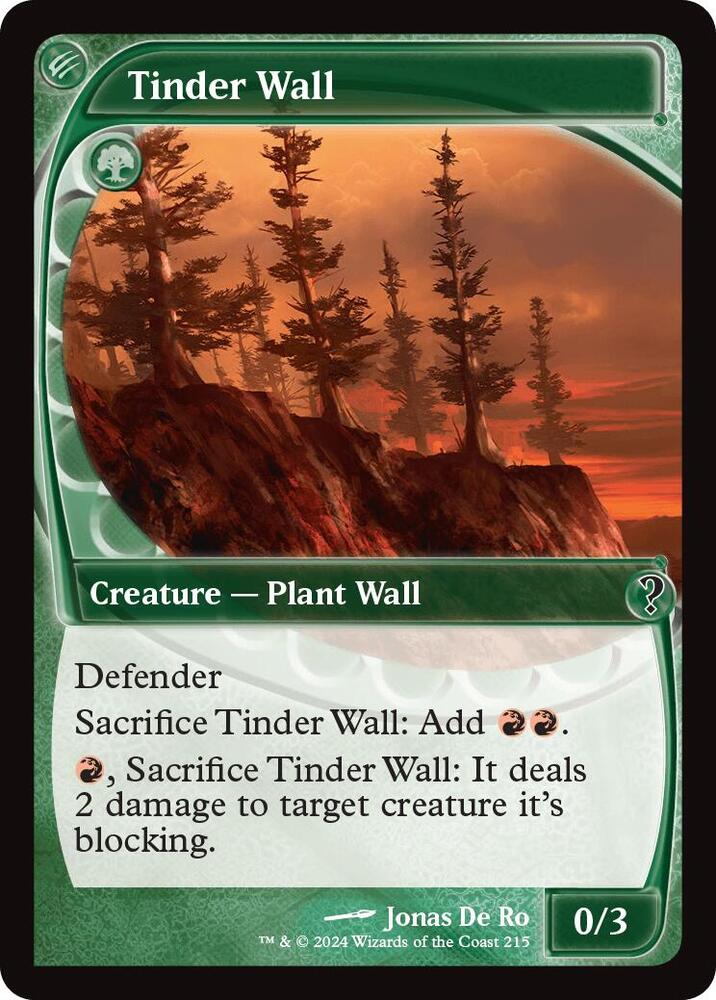 Tinder Wall 215/390 (Mystery Booster 2)  - Future Sight | Good Games Morley