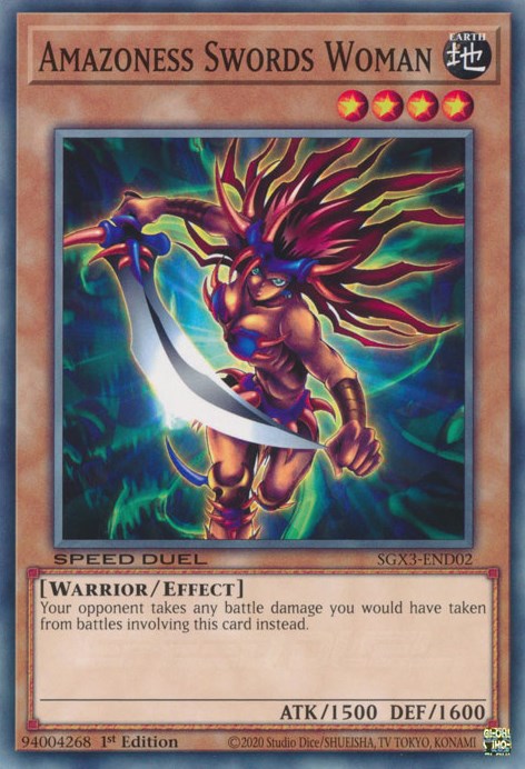 Amazoness Swords Woman [SGX3-END02] Common | Good Games Morley