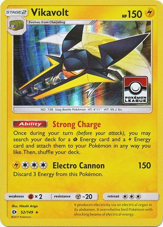 Vikavolt (52/149) (League Promo) [Sun & Moon: Base Set] | Good Games Morley