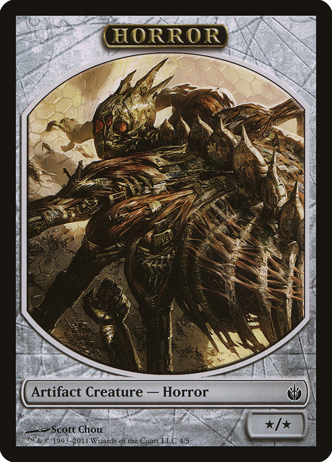 Horror Token [Mirrodin Besieged Tokens] | Good Games Morley