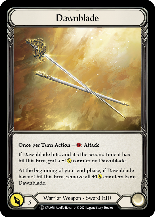 Dawnblade [U-CRU078] (Crucible of War Unlimited)  Unlimited Rainbow Foil | Good Games Morley