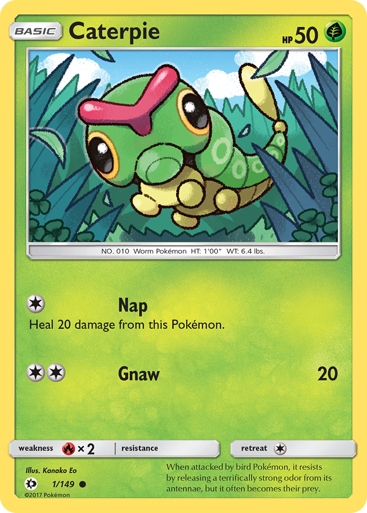 Caterpie (1/149) [Sun & Moon: Base Set] | Good Games Morley