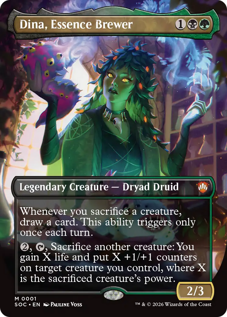 Dina, Essence Brewer (Borderless) [Secrets of Strixhaven Commander] | Good Games Morley