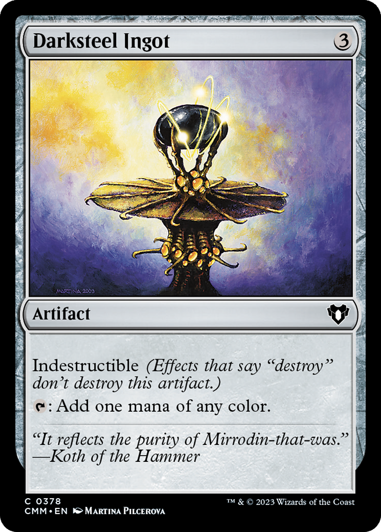 Darksteel Ingot [Commander Masters] | Good Games Morley